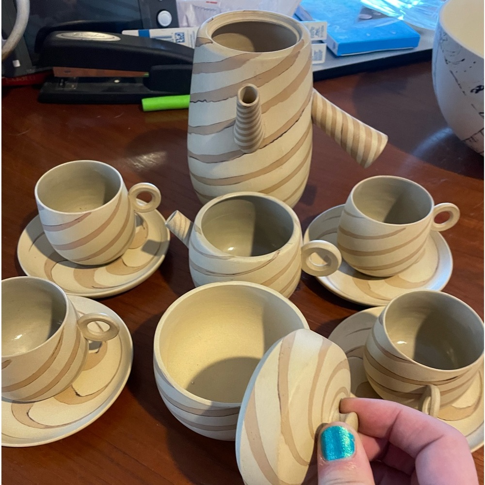 Antique Japanese tea set